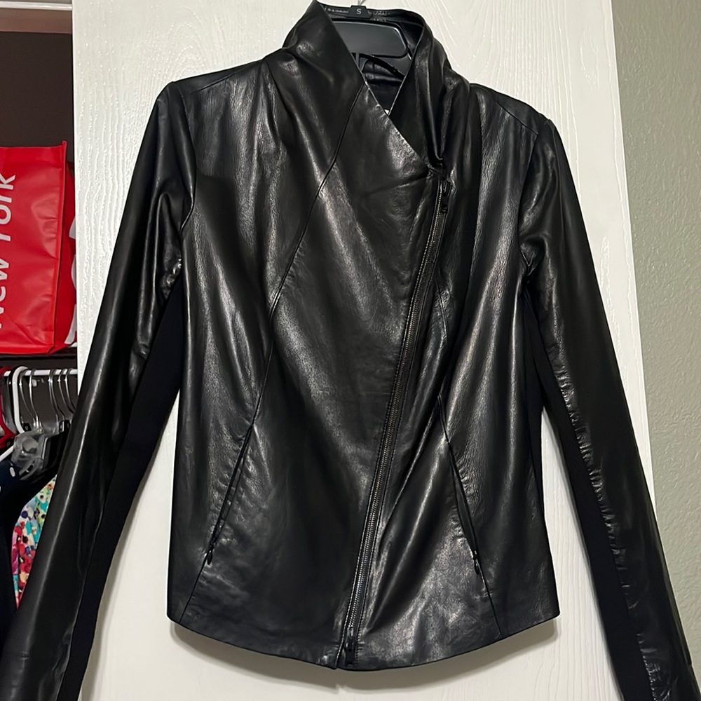 Nordstrom Signature Leather Moto Jacket in Large